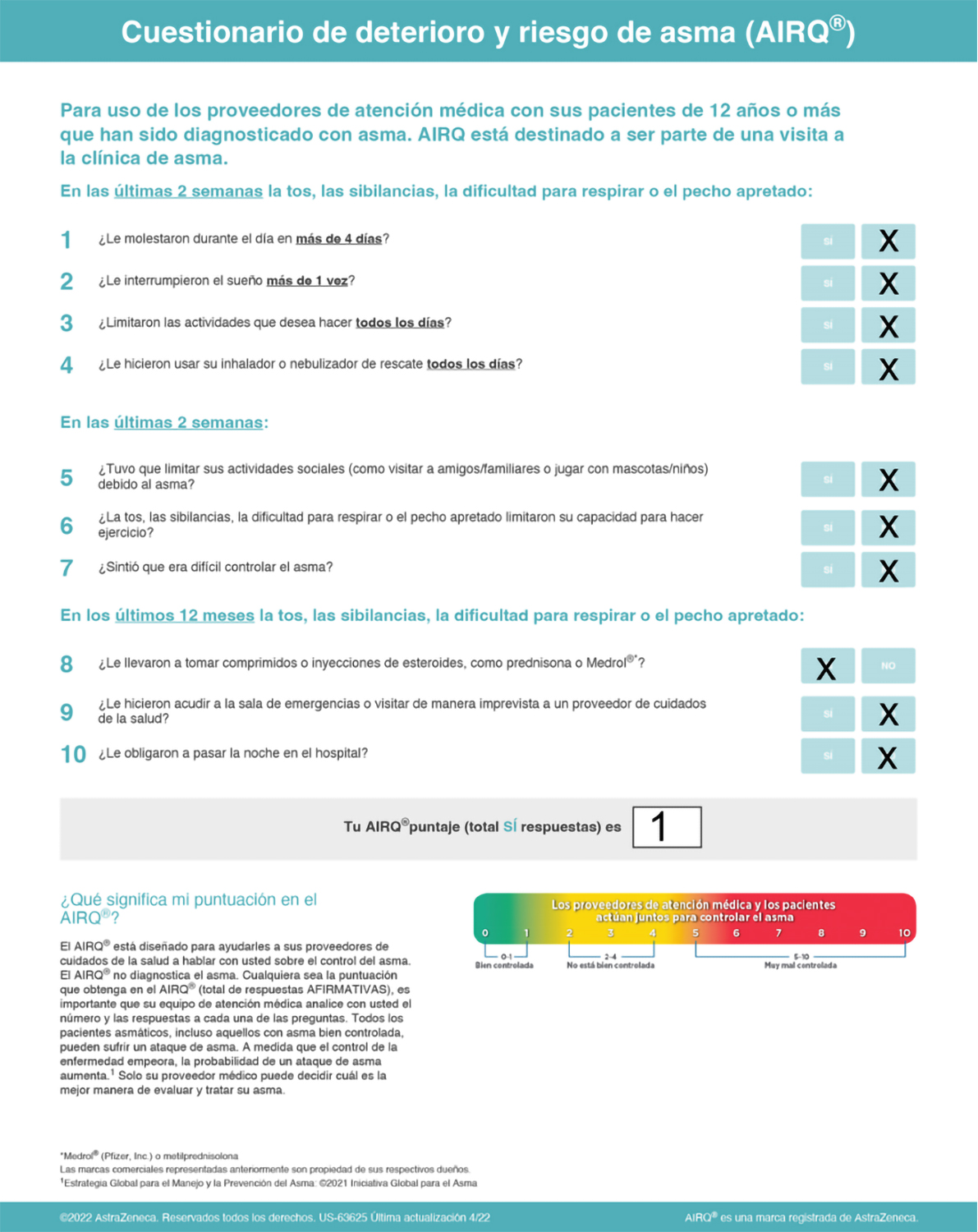 Test de Adhesión a los Inhaladores